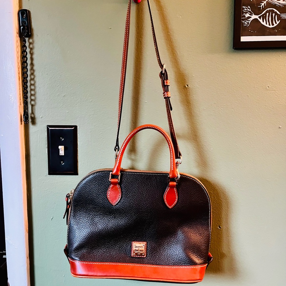 Dooney & Bourke Black and Orange Satchel